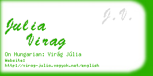julia virag business card