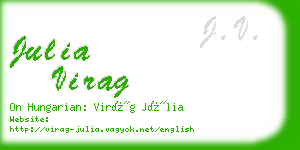 julia virag business card